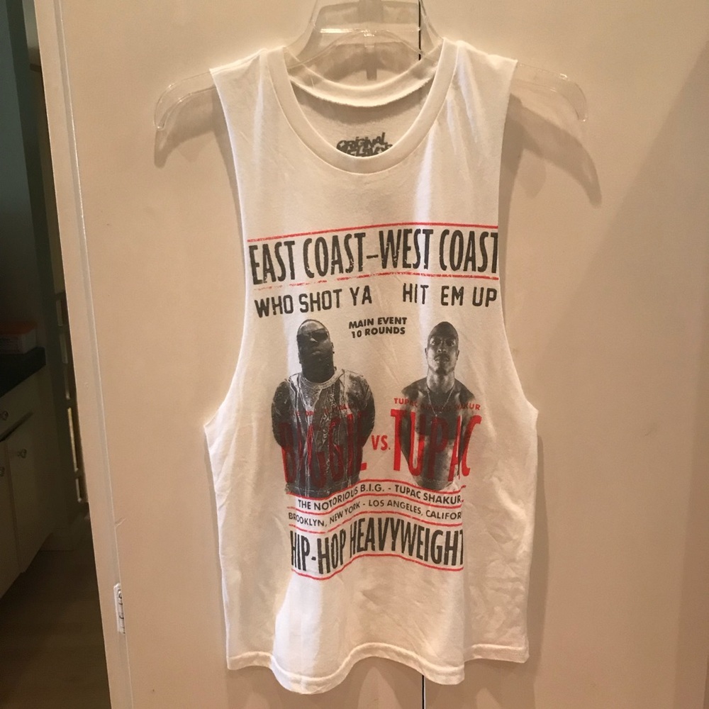 Biggie & Tupac East Coast-West Coast Muscle Tee- S